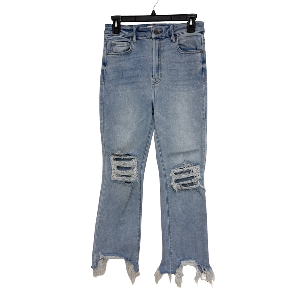 HIDDEN Los Angeles High Rise Cropped Distressed Women's Jeans 27